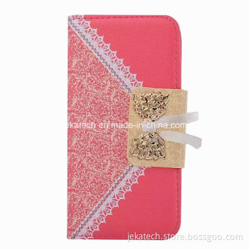 New Design Lace Leather Case for iPhone 6 Plus